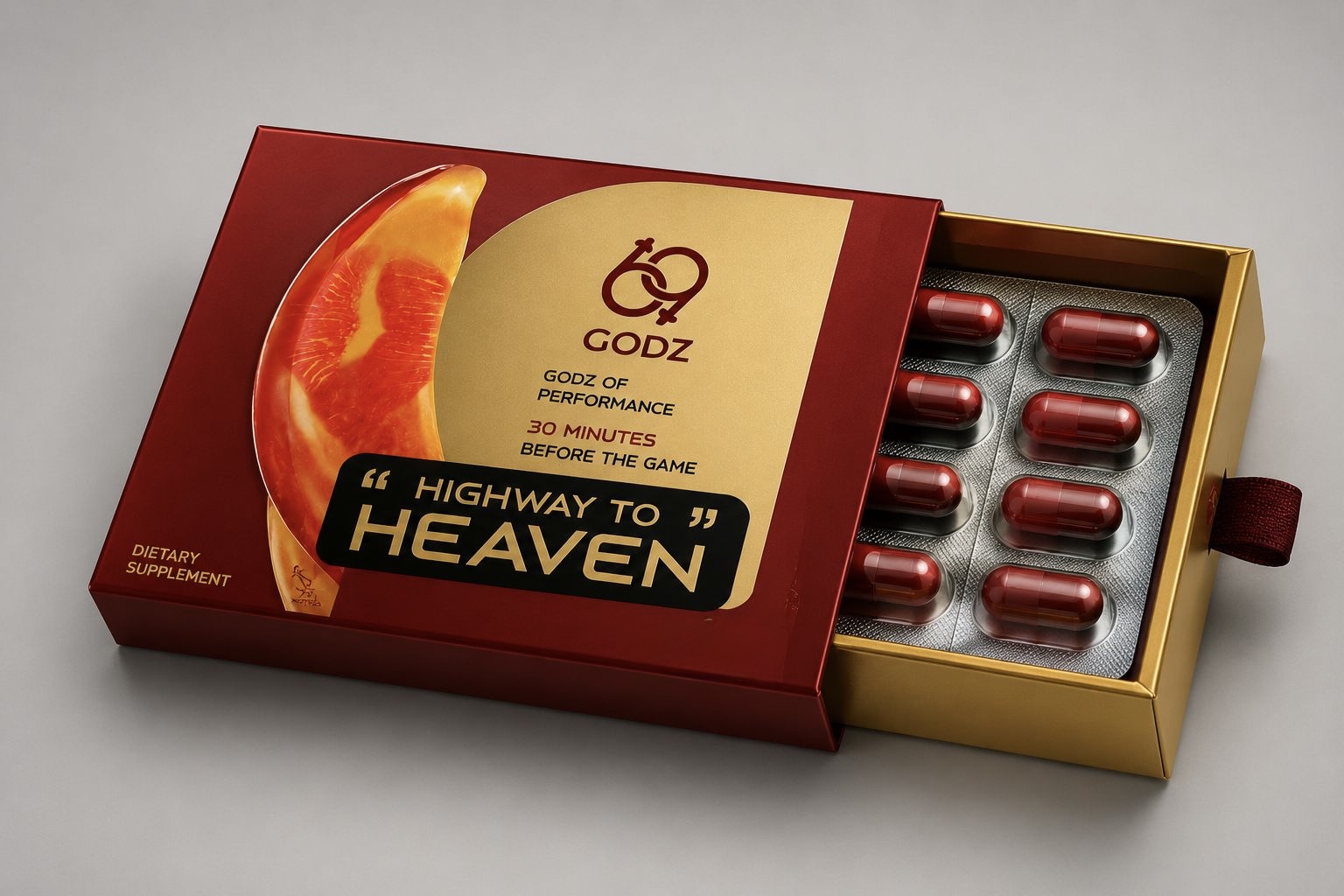 69 Godz Highway to Heaven supplement bottle