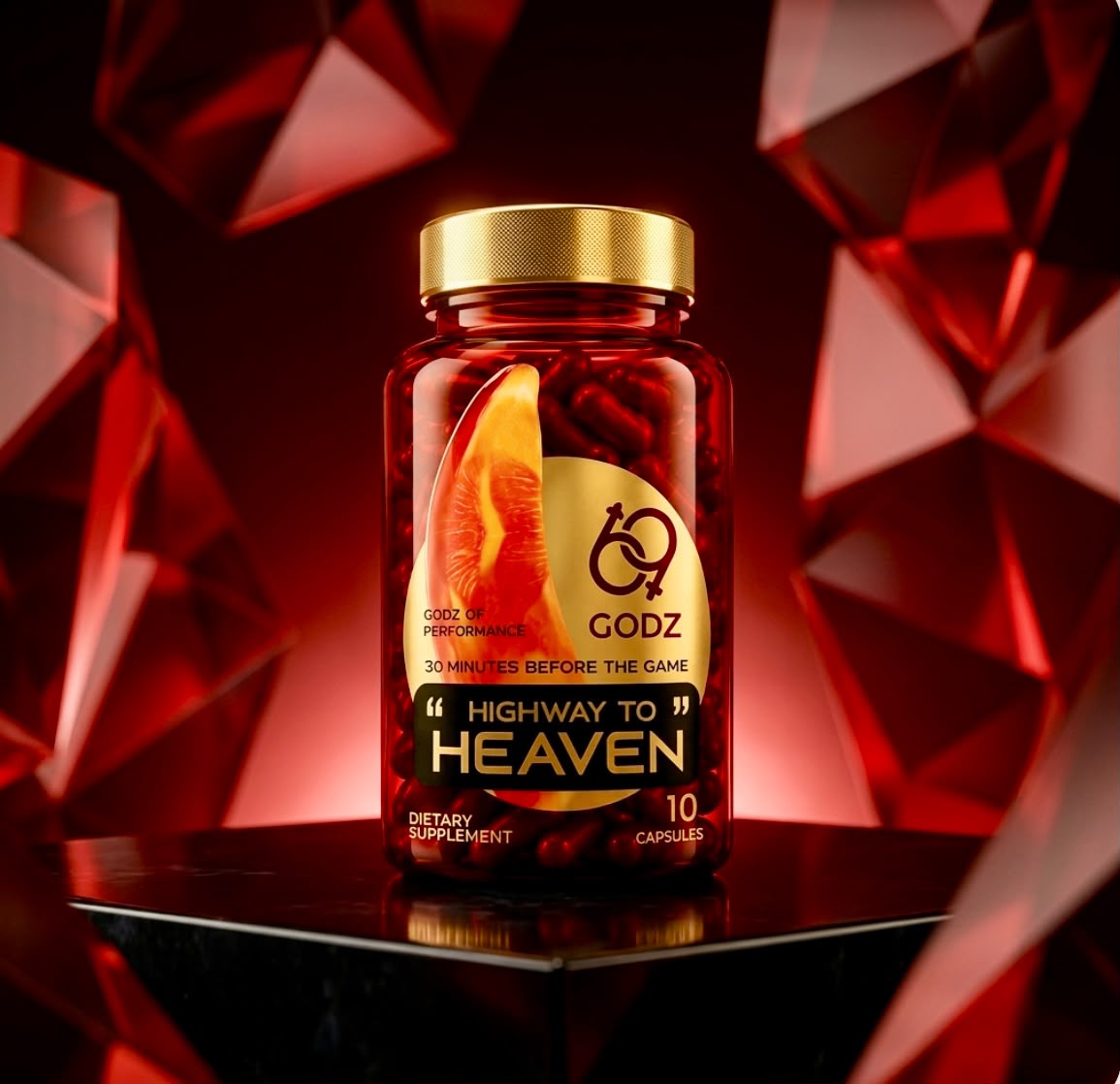 69 Godz Highway to Heaven supplement bottle
